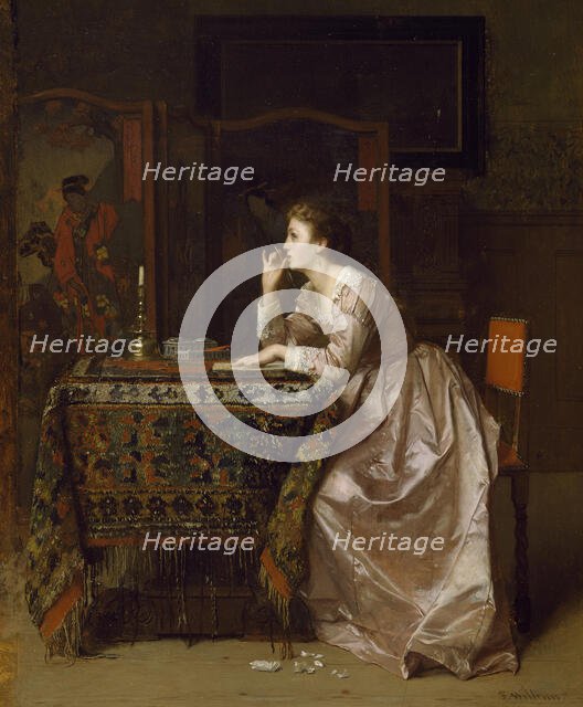 The Important Response, 19th century. Creator: Florent Willems.