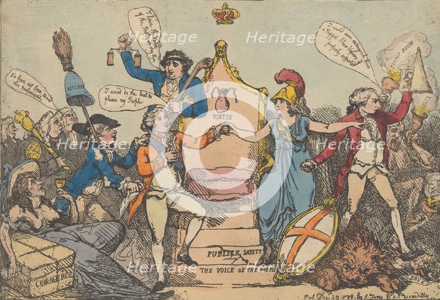 A Touch on the Times, December 29, 1788., December 29, 1788. Creator: Thomas Rowlandson.