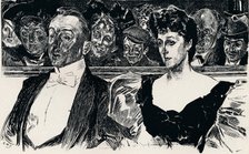 At The Theatre, c1876-1898, (1898). Artist: Charles Dana Gibson