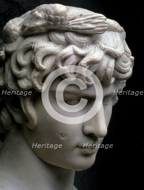 'Bust of Antinous', mid 2nd century AD. Artist: Unknown