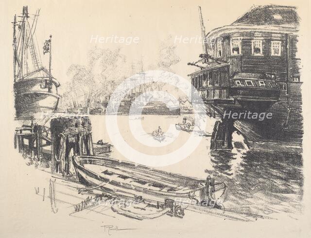 The Old and the New, 1917. Creator: Joseph Pennell.