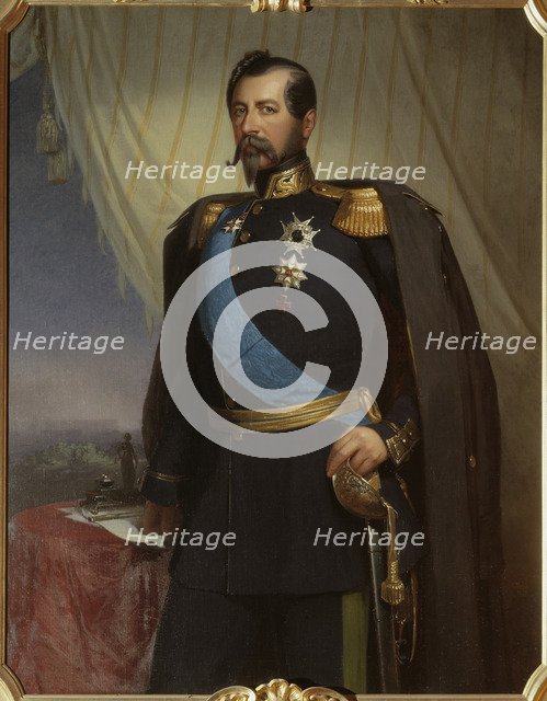 Portrait of Oscar I (1799-1859), King of Sweden and Norway, 1858.
