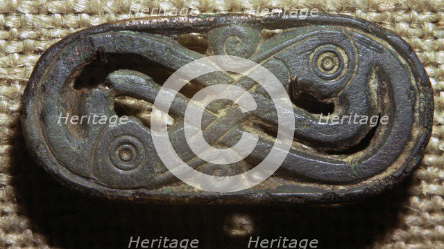 Viking bronze brooch, c.8th-11th century. Artist: Unknown