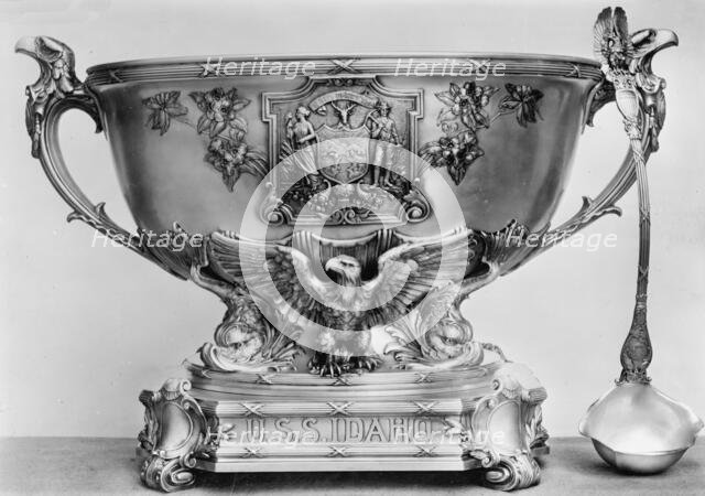 Silver Service of U.S.S. Idaho, 1912. Creator: Harris & Ewing.