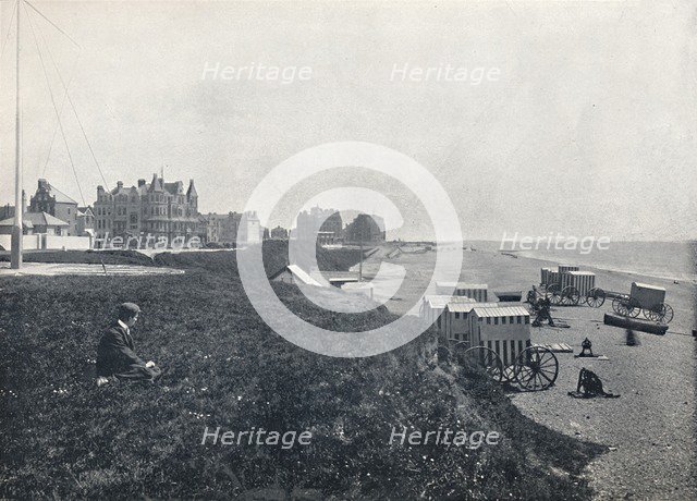 'Bexhill - The Hotels and the Beach', 1895. Artist: Unknown.