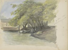 Trees on a waterfront, 1896. Creator: Christiaan Huidekoper.