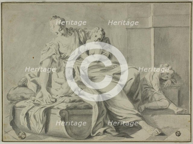 Mother and Three Children, n.d. Creator: Unknown.