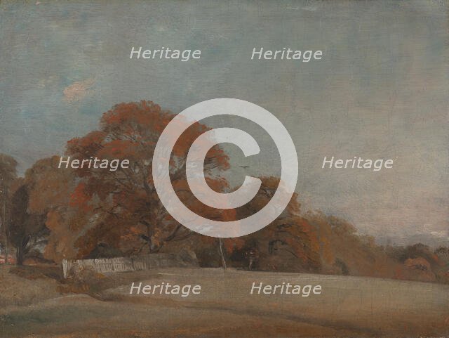 An Autumnal Landscape at East Bergholt, between 1805 and 1808. Creator: John Constable.