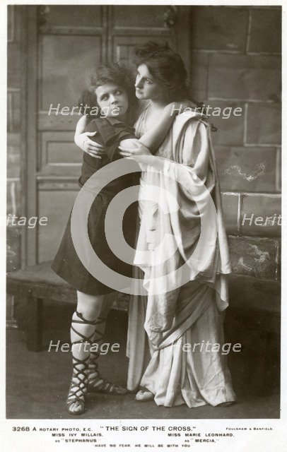 Ivy Millais and Marie Leonhard, actresses, c1900s(?).Artist: Foulsham and Banfield