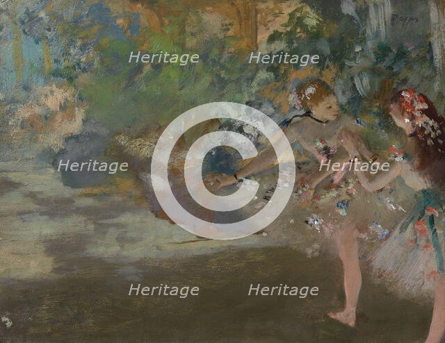 Two Dancers on a Stage, c1880. Creator: Degas, Edgar (1834-1917).