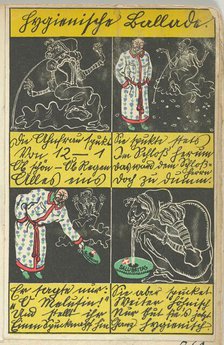 Hygienic Ballad (Hygienische Ballade), 1911. Creator: Moritz Jung.