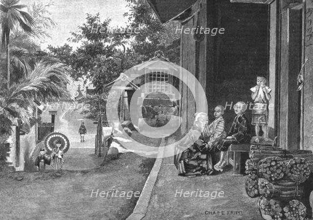 ''A Village near Lake Biwa, Japan', 1891. Creator: Charles Edwin Fripp.