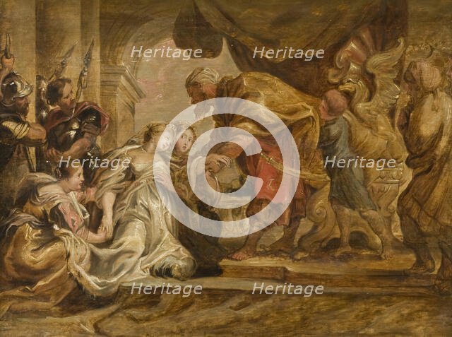 Esther and Ahasuerus. Creator: Unknown.