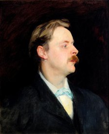 Portrait of Edmund Gosse, 1886. Creator: Sargent, John Singer (1856-1925).