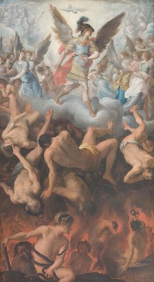 The Fall of the Rebel Angels, 1605. Creator: Caxés, Eugenio (1574-1634).
