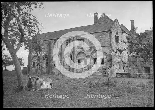 Muchelney Abbey, Abbot's House, Muchelney, South Somerset, Somerset, 1939. Creator: Marjory L Wight.