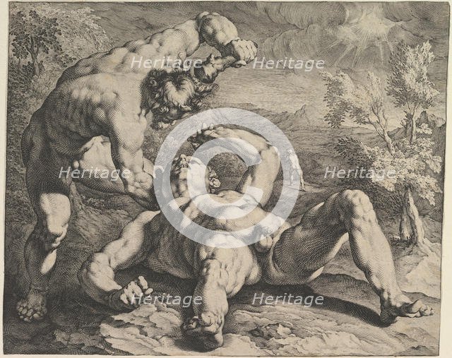 Cain Killing Abel, ca. 1591. Creators: Cornelis Cornelisz van Haarlem, Jan Muller.