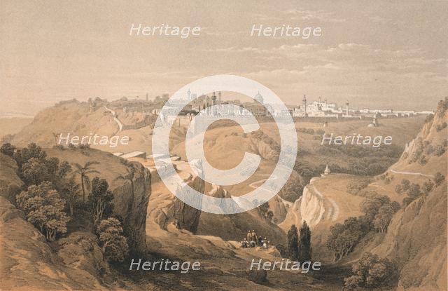 'Jerusalem from the Road Leading to Bethany', 1855.  Creator: Unknown.