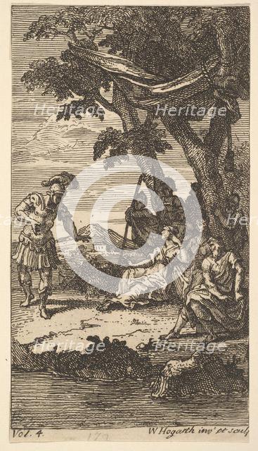 Cassandra, Frontispiece, Vol. 4, 1725. Creator: William Hogarth.