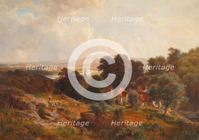 Summer Landscape, 1869. Creator: Ludwig Halauska.