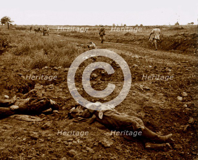 Bodies of German soldiers, c1914-c1918. Artist: Unknown.