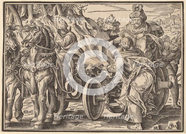 Christ Tells His Disciples of the Last Judgment, published 1630. Creator: Christoph Maurer.