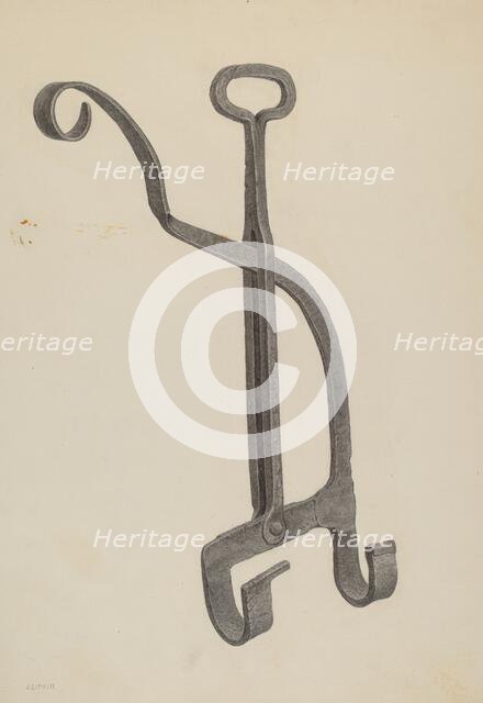 Kettle Tilter, c. 1939. Creator: Jacob Lipkin.