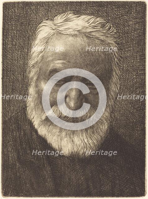 Victor Hugo, 2nd plate. Creator: Alphonse Legros.