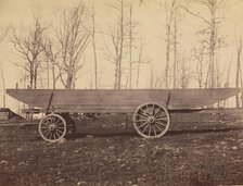 [Detachment of 50th N.Y. Volunteer Engineers, Pontoon Wagon and Saddle Boat], ca. 1864. Creator: Tim O'Sullivan.