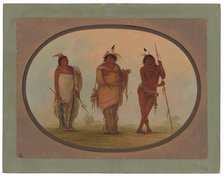 Three Yumaya Indians, 1855/1869. Creator: George Catlin.