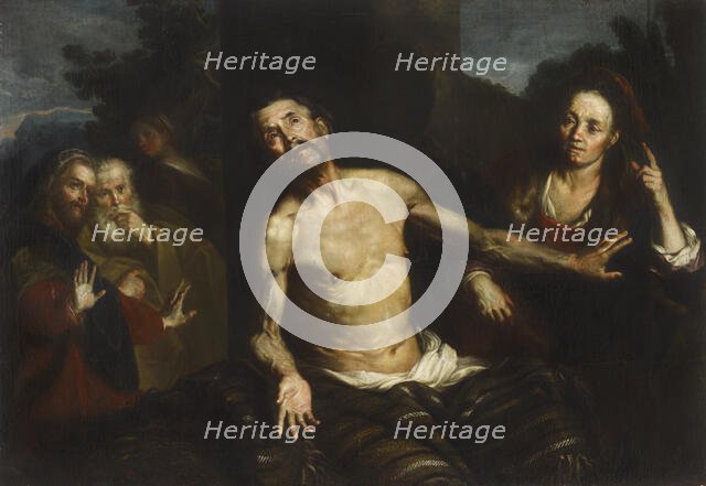 The sufferings of Job, 1643-1657. Creator: Silvestro Chiesa.