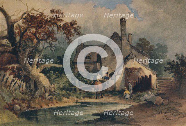 'A Cottage', c1852. Artist: Joseph William Allen.