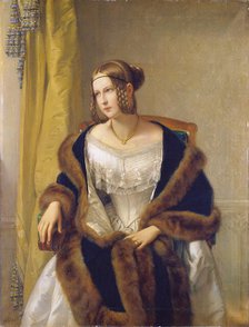 Portrait of the Baroness of Bernus, 1838. Creator: Philipp Veit.
