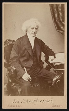 Portrait of Sir John Frederick William Herschel (1792-1871), Before 1871. Creator: Maull & Co.