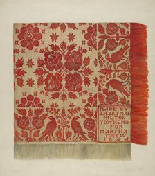 Coverlet, c. 1937. Creator: Harry Jennings.