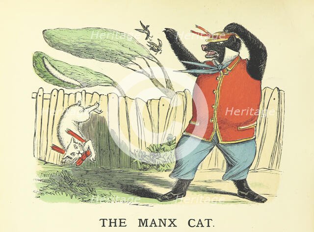 The Manx Cat, 1883.  Creator: Edward Voullaire Campbell.