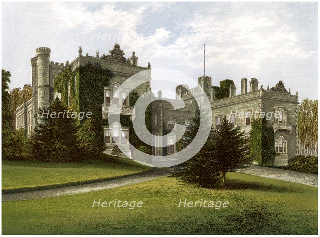 Aske Hall, Yorkshire, home of the Earl of Zetland, c1880. Artist: Unknown