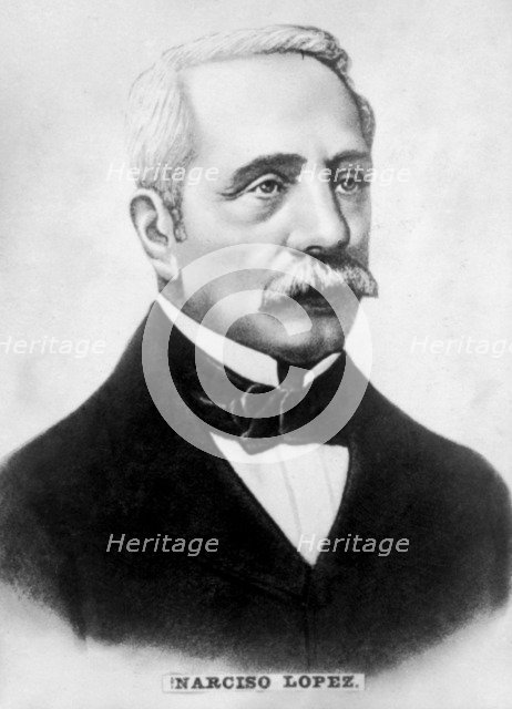 Narciso López (1797-1851), Venezuelan adventurer and soldier. Artist: Unknown