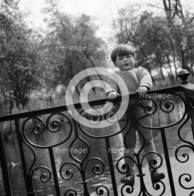 Small boy at Hampton Court Palace, London, 1955-1965. Artist: John Gay