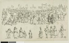 Religious Festival in Northern France, possibly Normandy, c. 1820. Creator: John Coney.