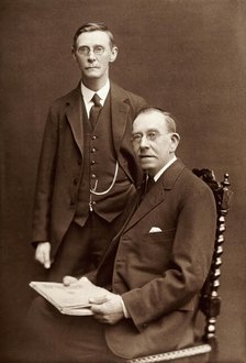 William Brown, JP, and Andrew Brown, (of Glasgow?): studio portrait, 1910. Creator: Unknown.