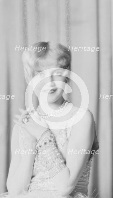 Taylor, Ruth Lee, Miss, portrait photograph, 1927 Creator: Arnold Genthe.