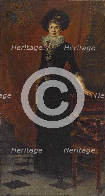 Archduchess Gisela of Austria (1856-1932), Princess of Bavaria, 1885.