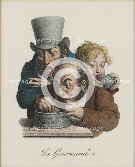 The gluttony, 1824-1825. Artist: Boilly, Louis-Léopold (1761-1845)
