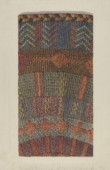 Knitted Rug, 1935/1942. Creator: Ingrid Selmer-Larsen.