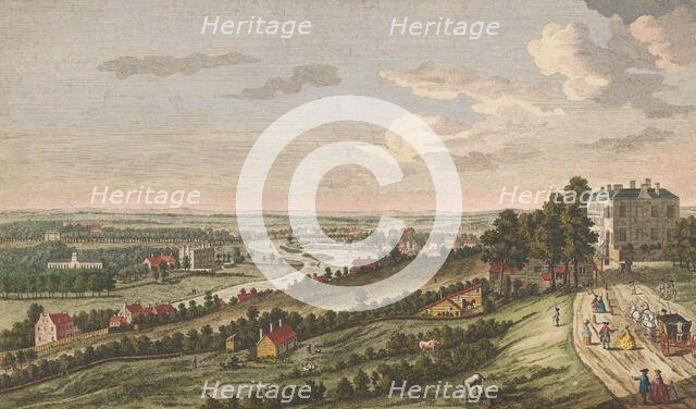 View of the city of Richmond on the River Thames, 1752. Creator: Charles Grignion.