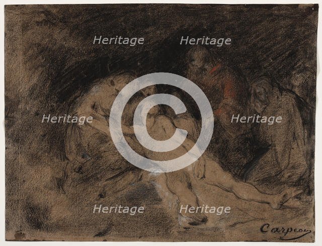 Pietà, between 1827 and 1875. Creator: Jean-Baptiste Carpeaux.