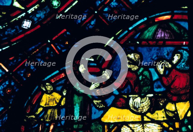 Stained glass, Chartres Cathedral, Chartres, France. Artist: Unknown
