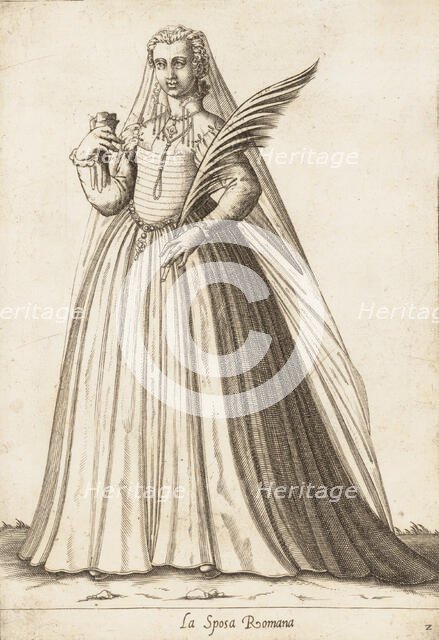 La Sposa Romana (Bride), ca. 1580. Creator: Attributed to Pietro Bertelli.