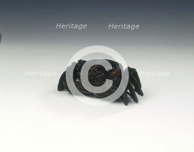 Horn crab sculpture, Qing dynasty, China, 18th century. Artist: Unknown